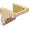 Ekena Millwork 6"W x 6"D x 6"H Wide Moab Rough Cedar Woodgrain TimberThane Corbel, Primed Tan CORUR06X06X06MOARCPR - alternate 4
